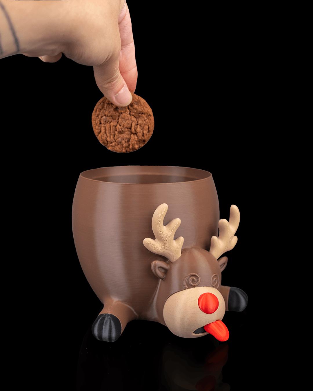 Reindeer Treat Container - Candy holder for Christmas