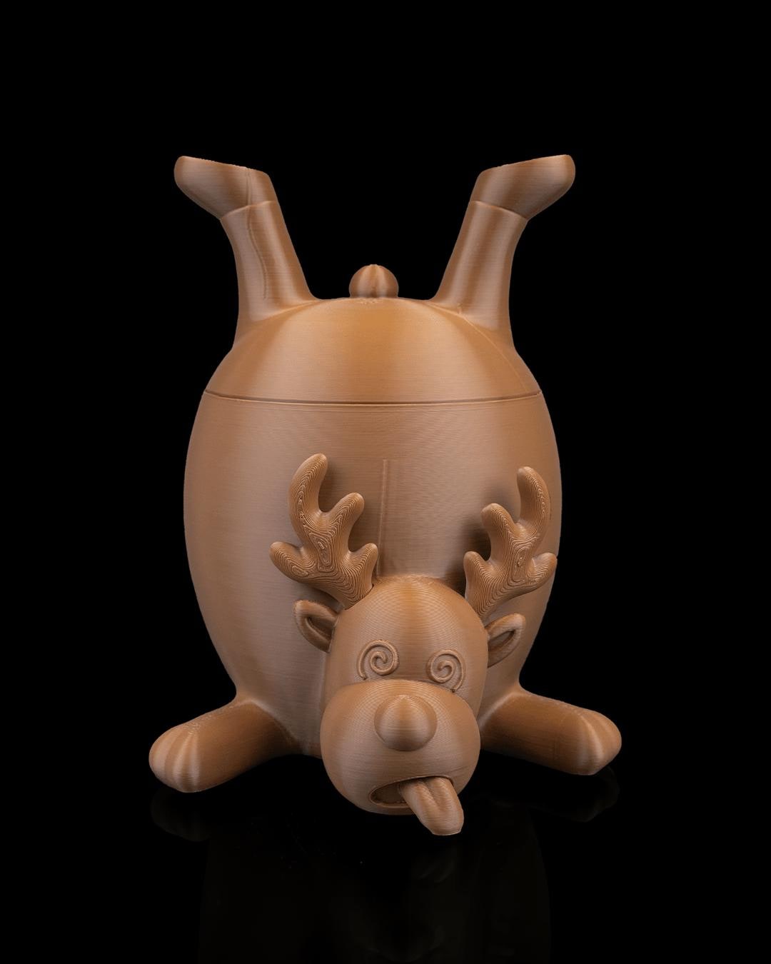Reindeer Treat Container - Candy holder for Christmas