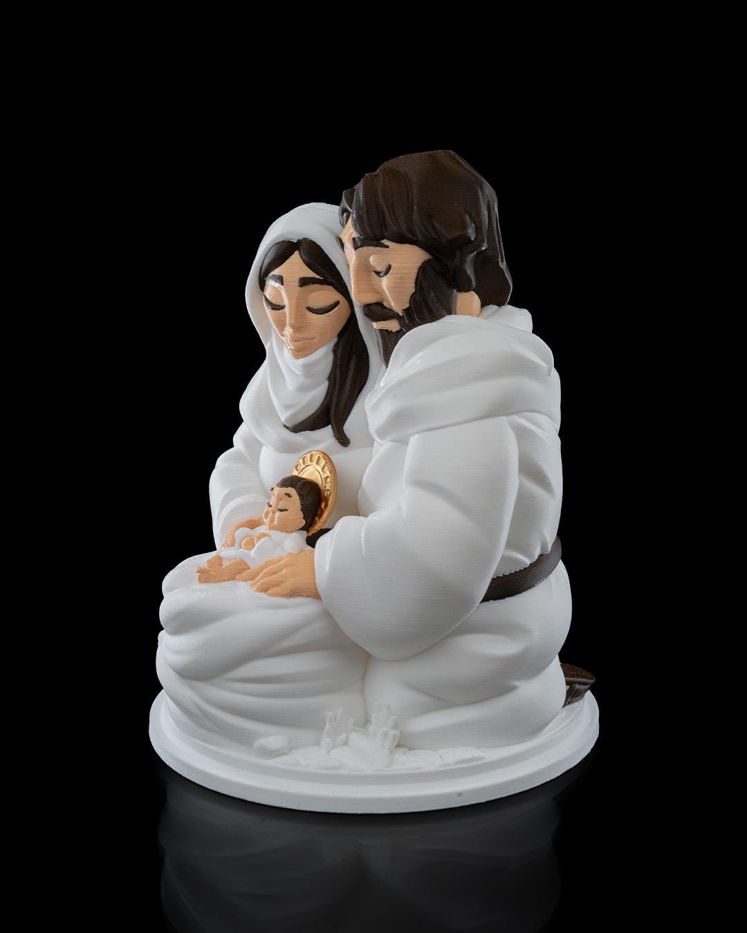 Holy Family Baby Jesus Light Lamp Nativity Scene Christmas Decor Gift for Christian Homes