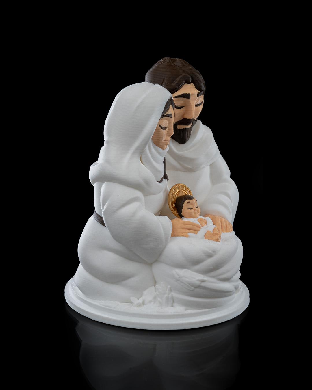 Holy Family Baby Jesus Light Lamp Nativity Scene Christmas Decor Gift for Christian Homes