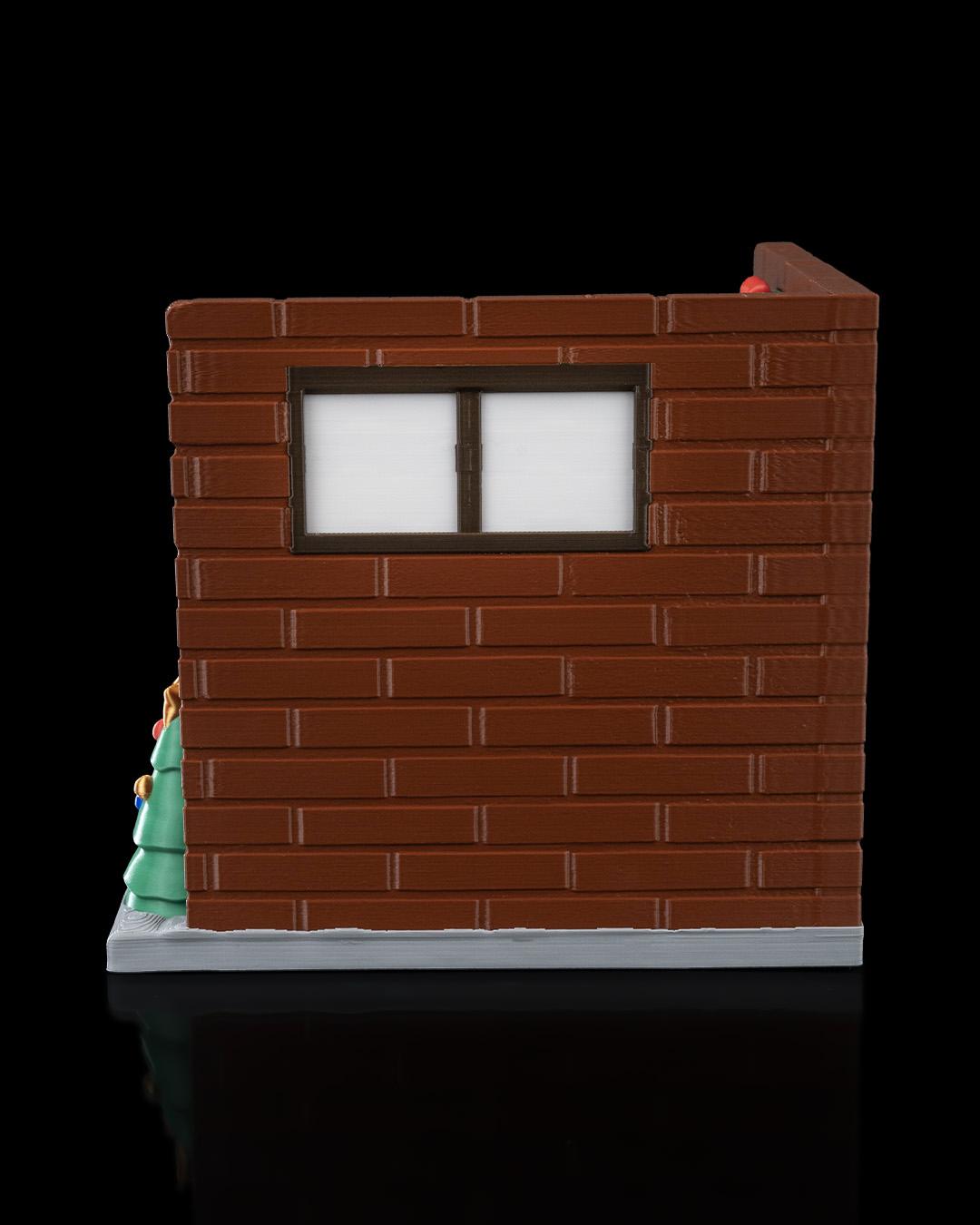 Santa Christmas Diorama Scene with Lights