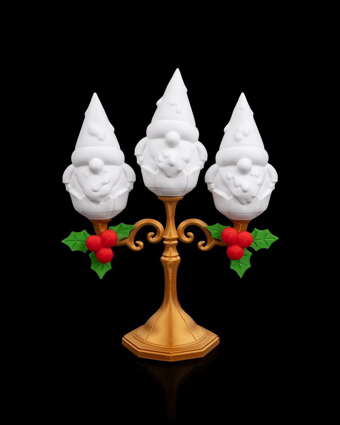 Gnomedelabra - Table Lamp - Christmas LED Candle Decor Collection