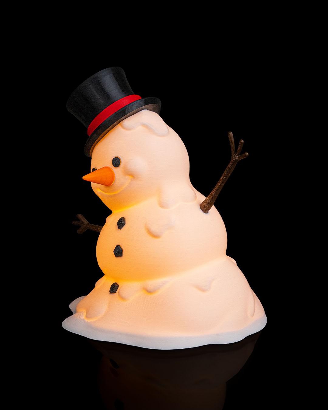 Happy Snowman - Table Lamp - Christmas LED Candle Decor Collection