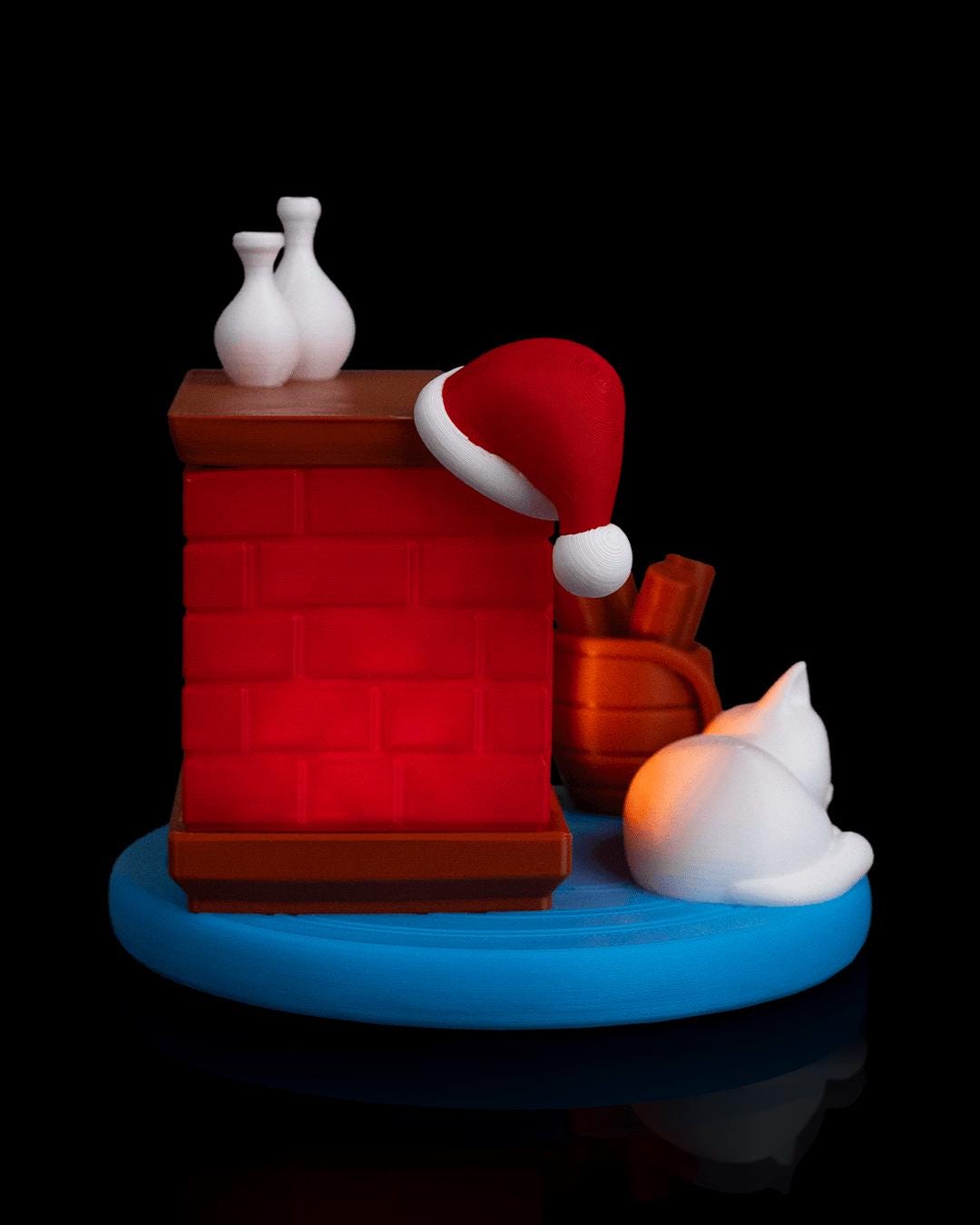 Kitty Night Night - Table Lamp - Christmas LED Candle Decor