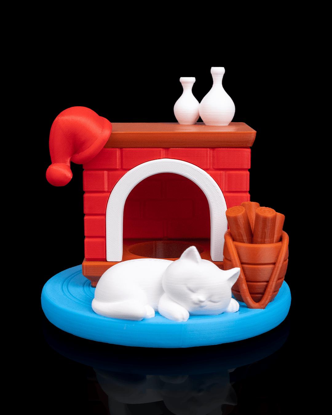 Kitty Night Night - Table Lamp - Christmas LED Candle Decor