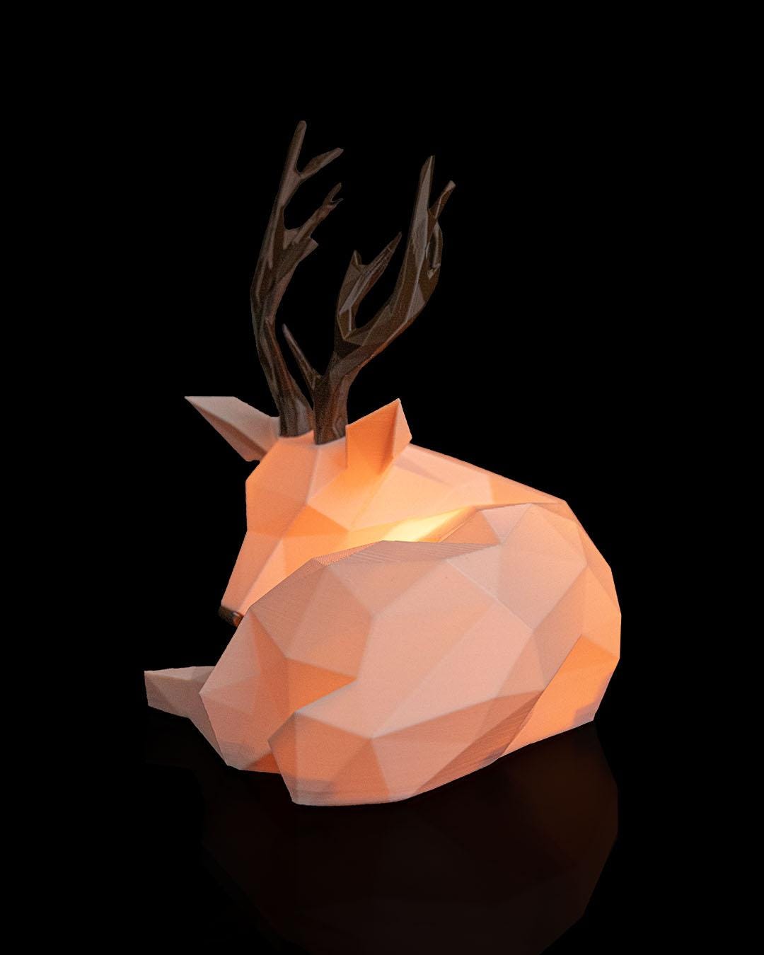 Glowing Reindeer - Table Lamp - Christmas LED Candle Decor Collection