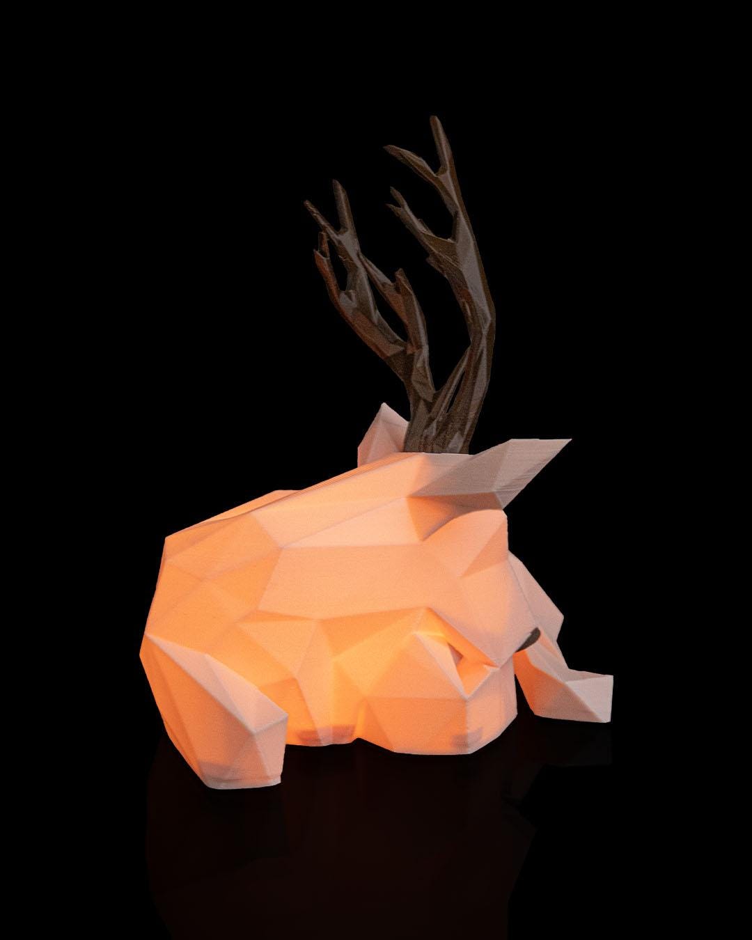 Glowing Reindeer - Table Lamp - Christmas LED Candle Decor Collection