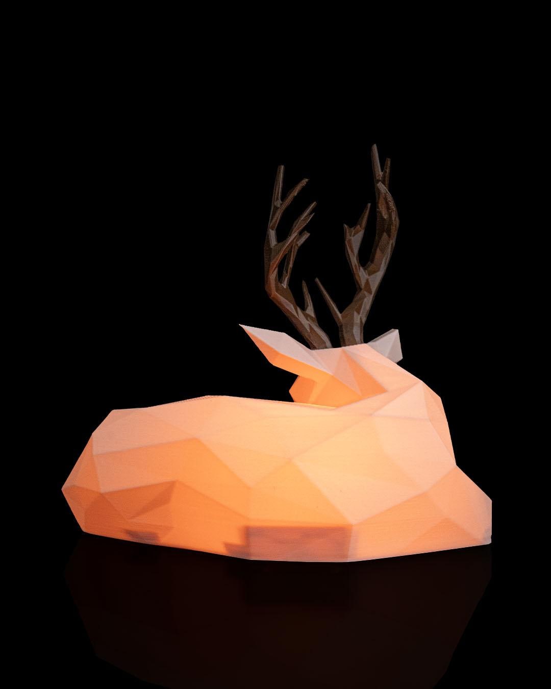Glowing Reindeer - Table Lamp - Christmas LED Candle Decor Collection