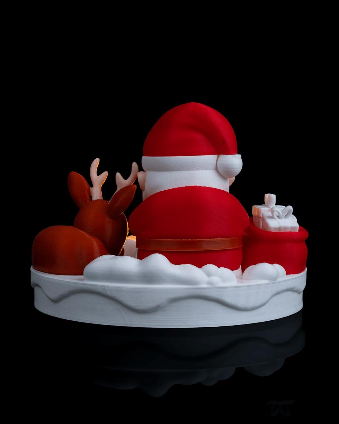 Santa’s Bonfire - Table Lamp - Christmas LED Candle Decor Collection