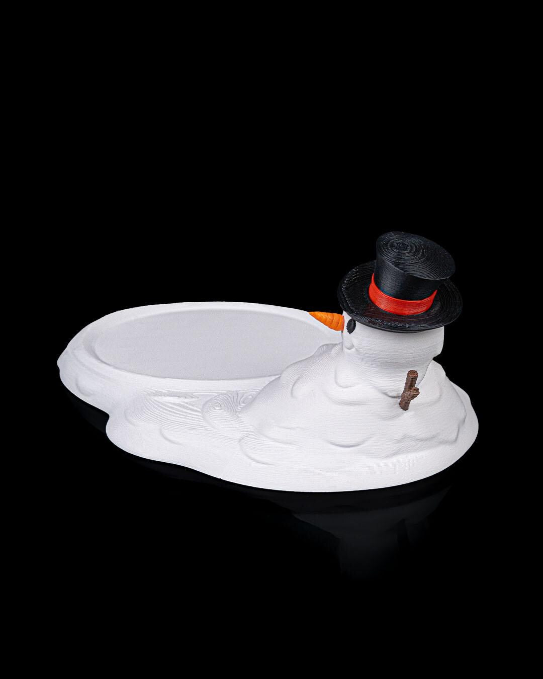 Meltproof Snowman Coaster – 3D Printed Christmas Decoration