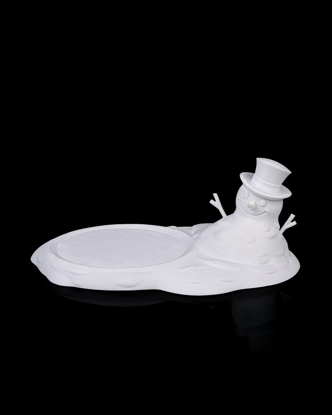 Meltproof Snowman Coaster – 3D Printed Christmas Decoration