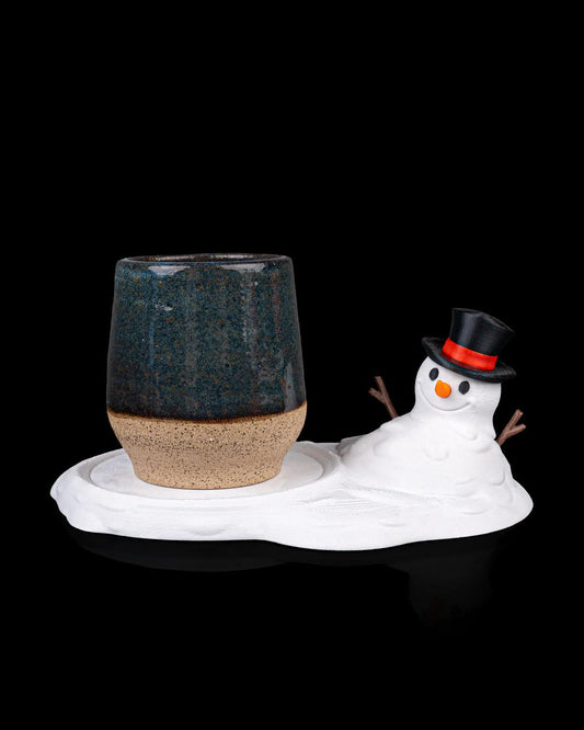 Meltproof Snowman Coaster – 3D Printed Christmas Decoration