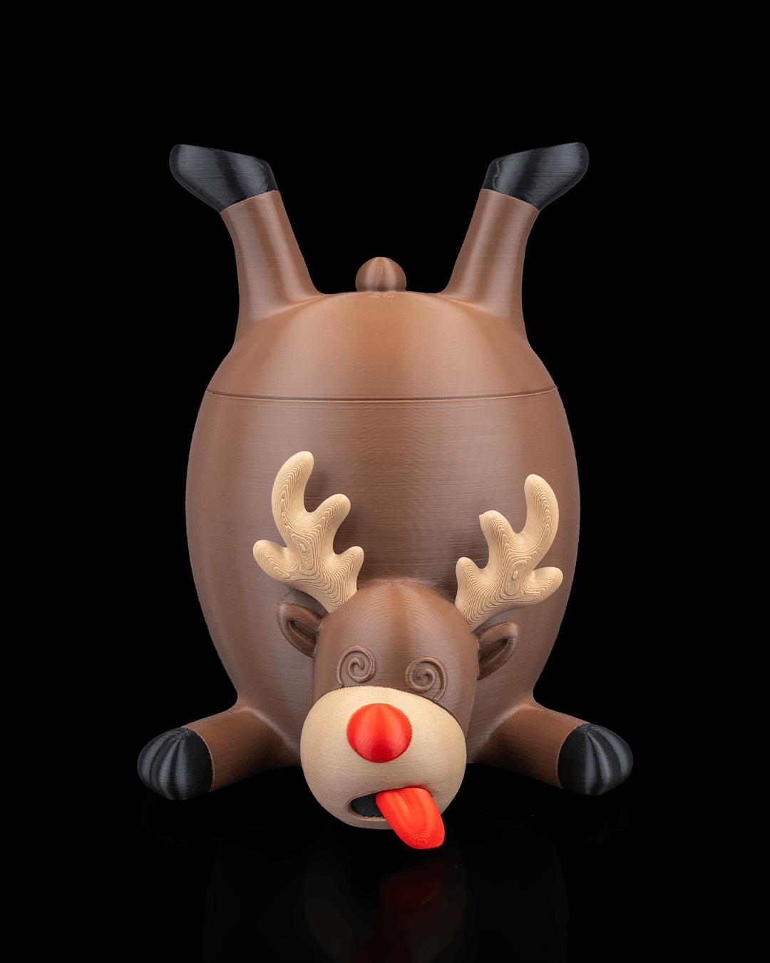 Reindeer Treat Container - Candy holder for Christmas