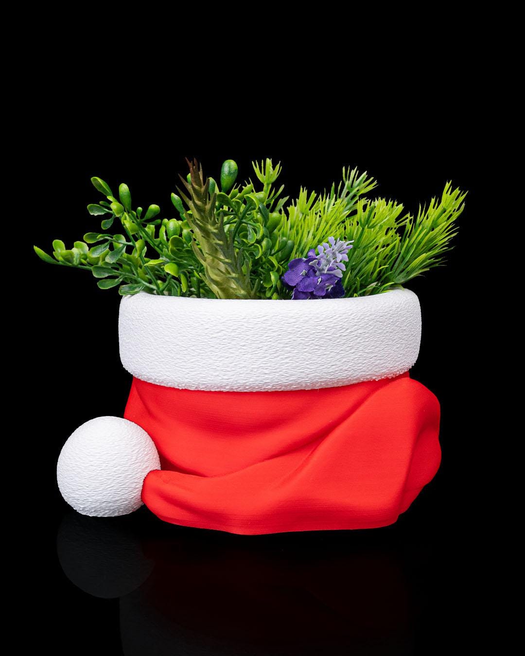 Santa Hat Bowl –Candy Container Festive Christmas Decoration