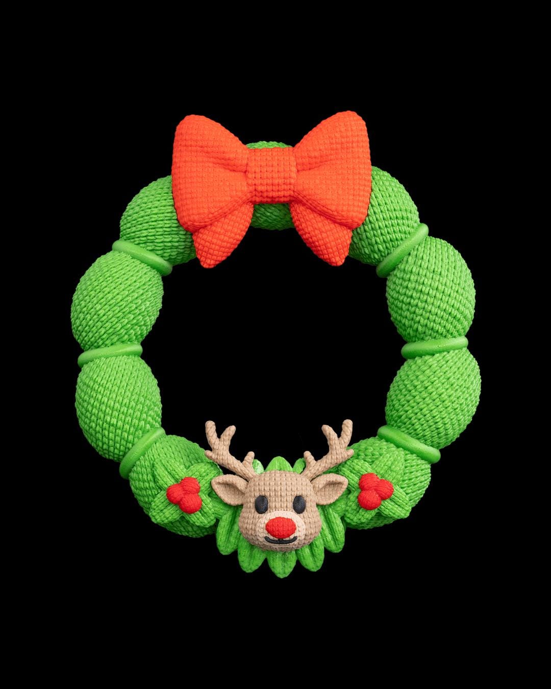 Reindeer Door Wreath - Vibrant Christmas Decor