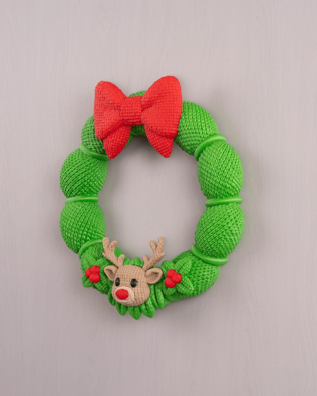 Reindeer Door Wreath - Vibrant Christmas Decor