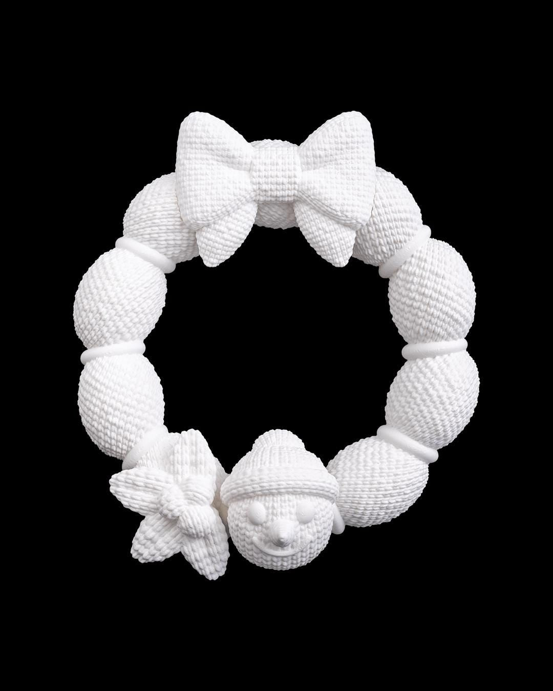 Snowman Wreath - Vibrant 3D Printed Christmas Wreath Collection