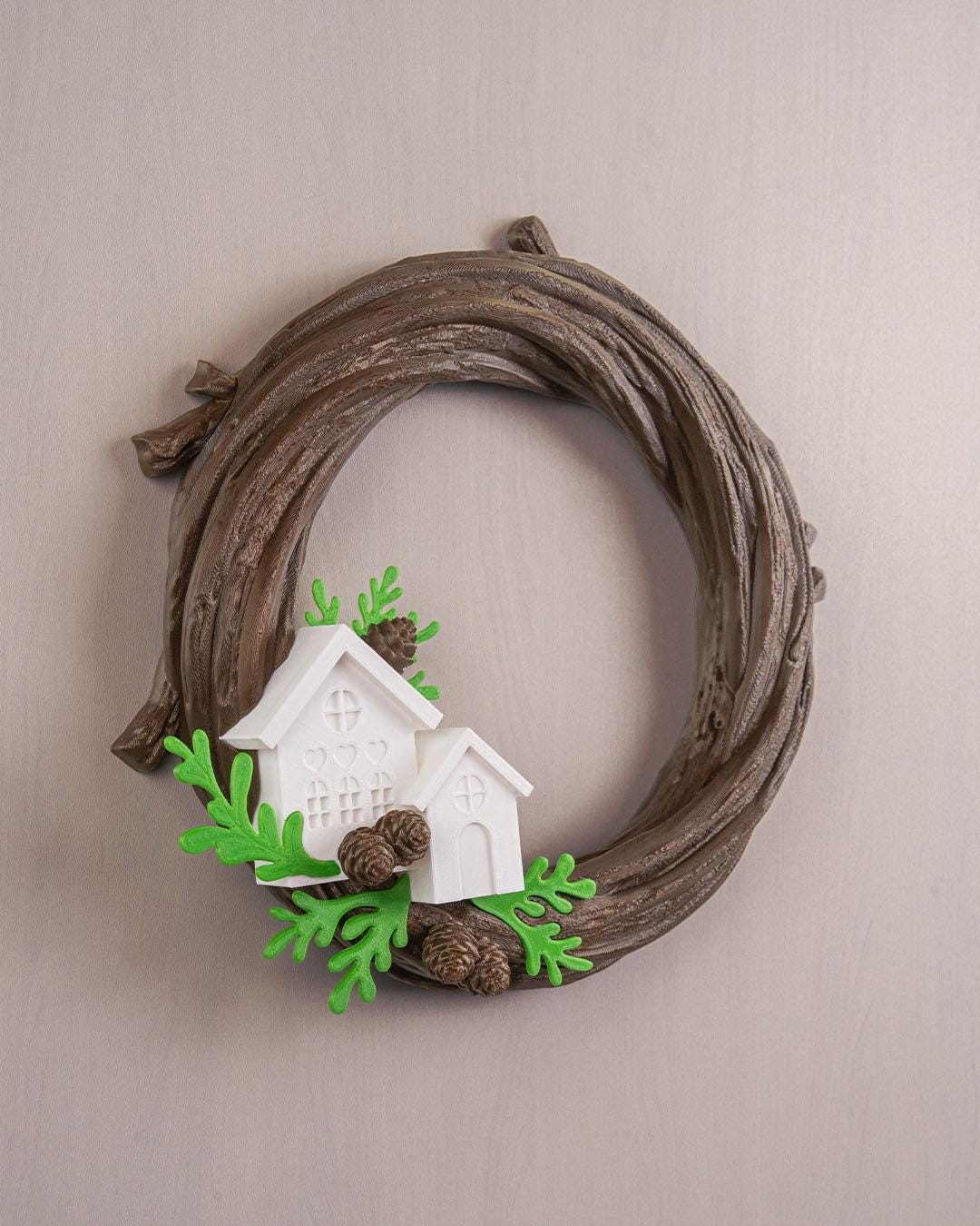 Naturally Merry - Vibrant 3D Printed Christmas Wreath Collection
