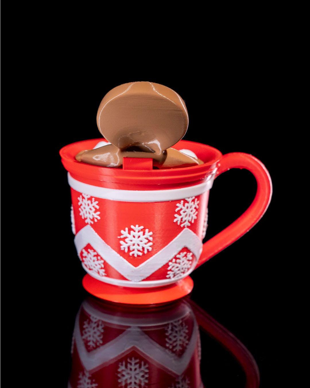 Gingerbread Man Holiday Mug – Hot Cocoa Jacuzzi with Secret Storage