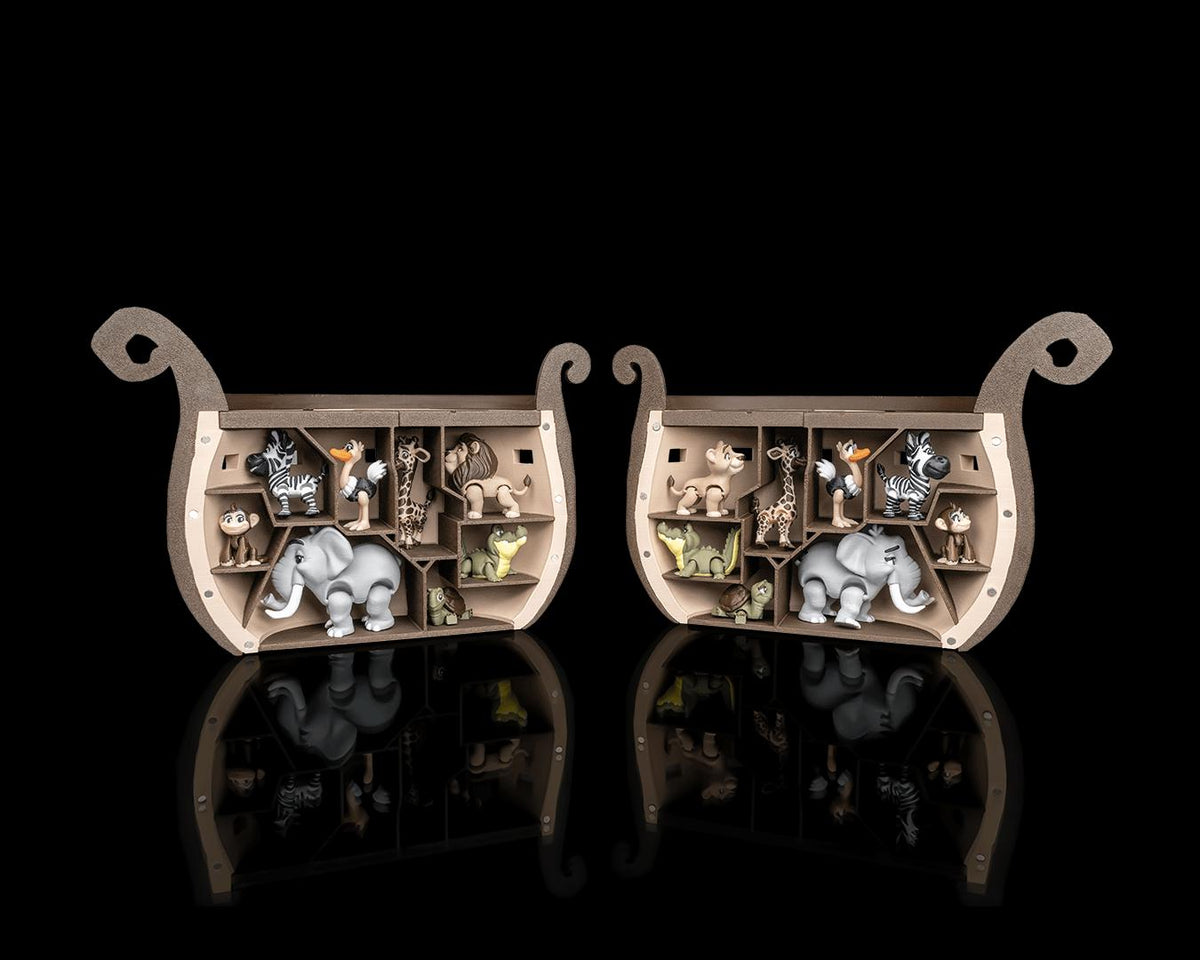 Noah's Ark Toy Set with Animals | 3D Printed Bible Playset for Kids | Christian Baptism Gift, Sunday School Toy, Interactive Faith Toy