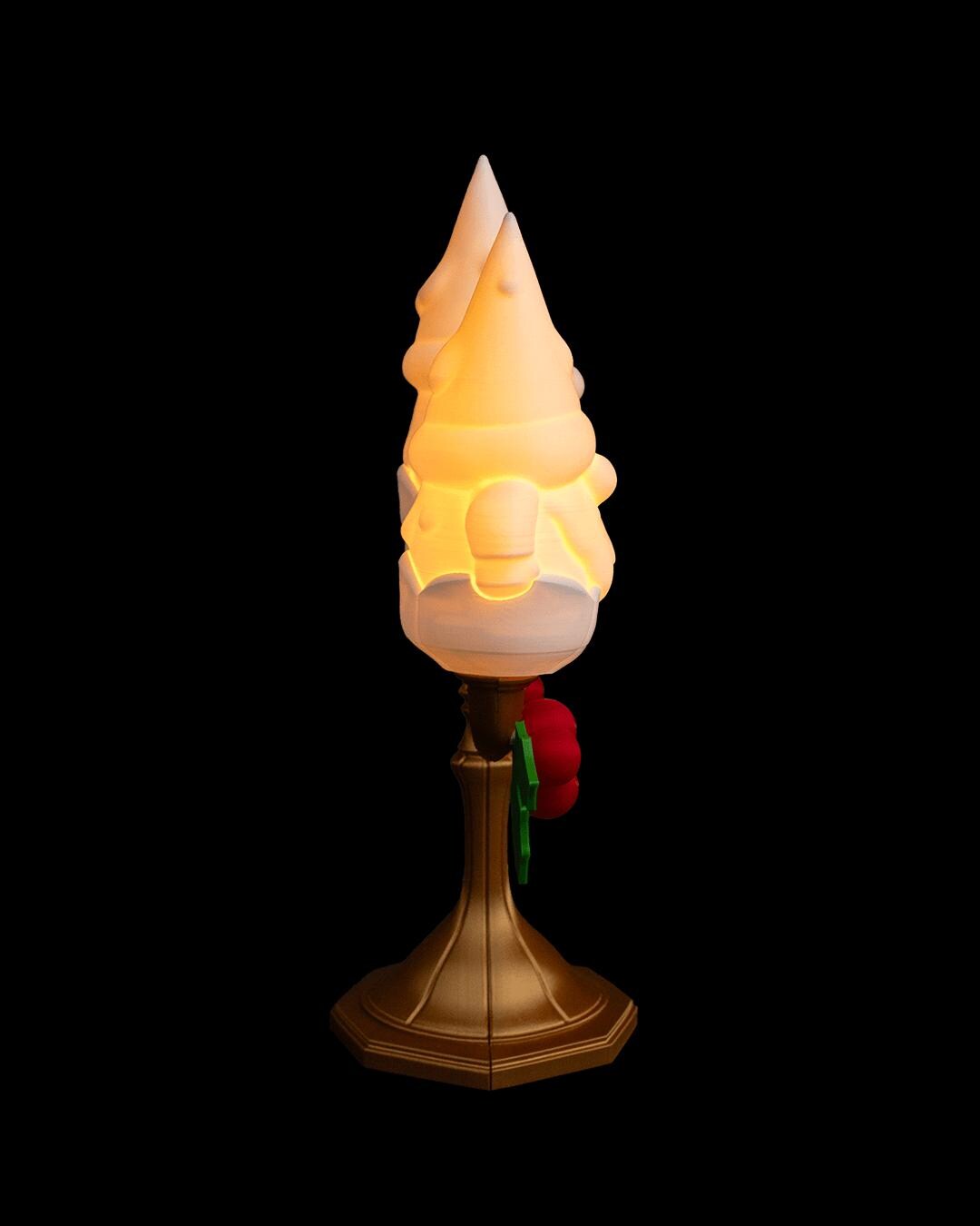 Gnomedelabra - Table Lamp - Christmas LED Candle Decor Collection