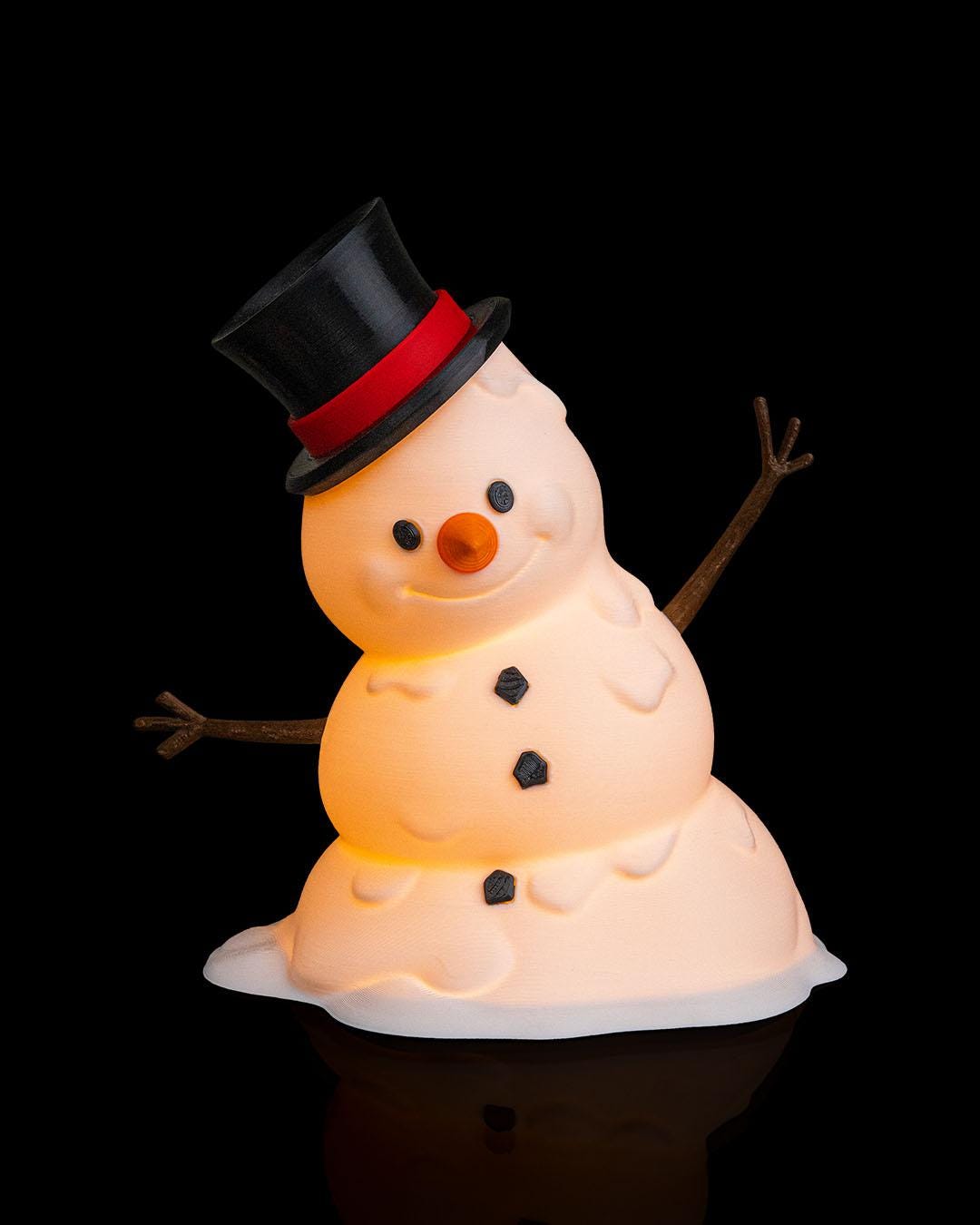 Happy Snowman - Table Lamp - Christmas LED Candle Decor Collection