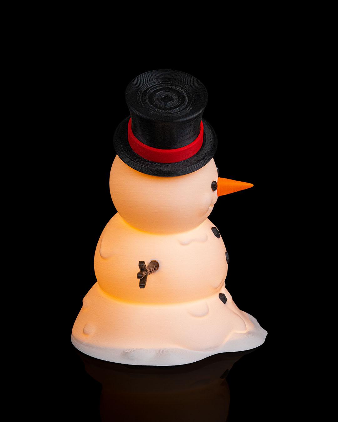 Happy Snowman - Table Lamp - Christmas LED Candle Decor Collection
