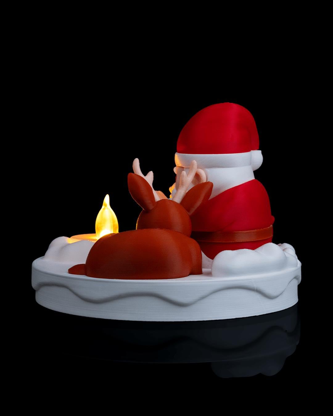 Santa’s Bonfire - Table Lamp - Christmas LED Candle Decor Collection