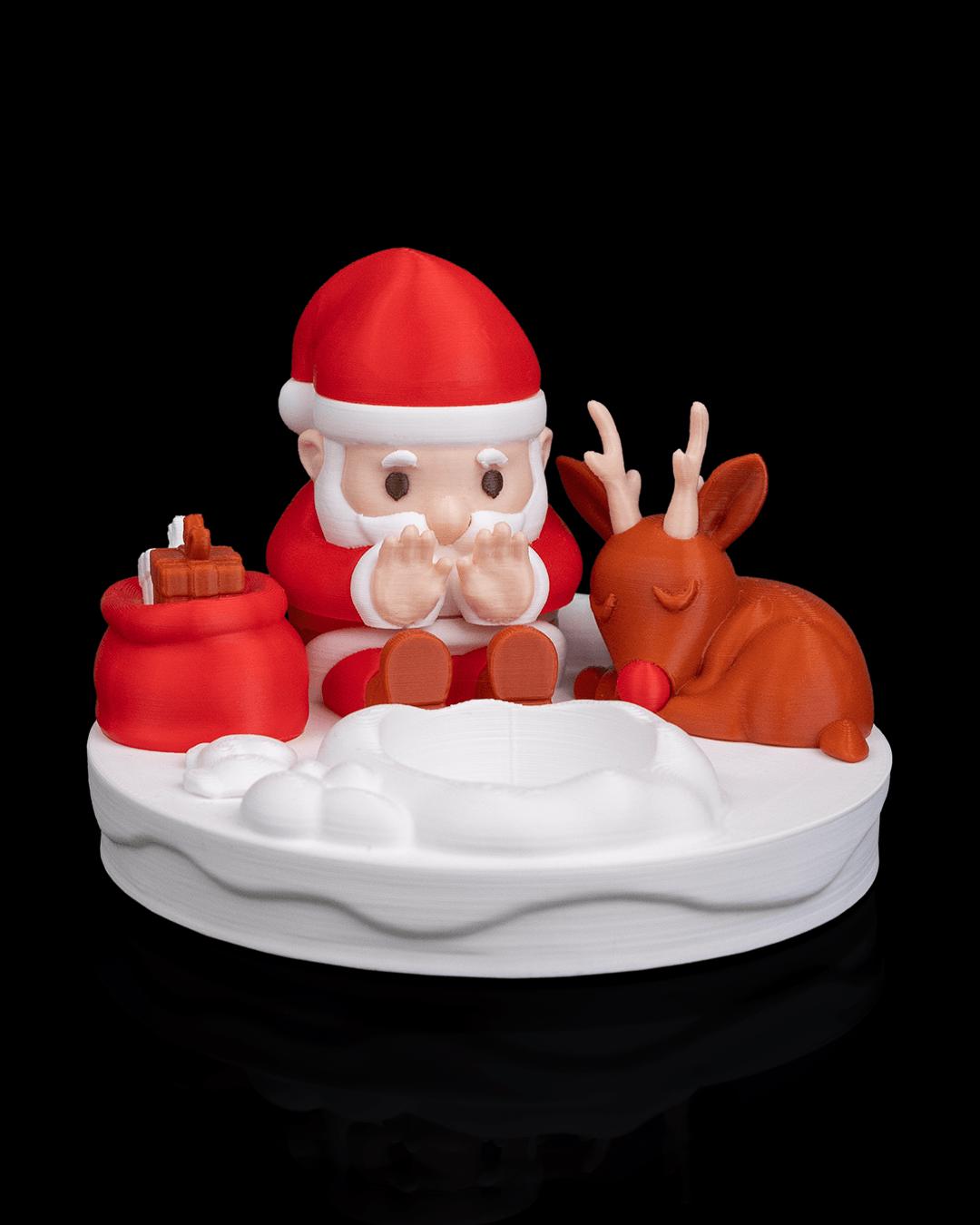 Santa’s Bonfire - Table Lamp - Christmas LED Candle Decor Collection