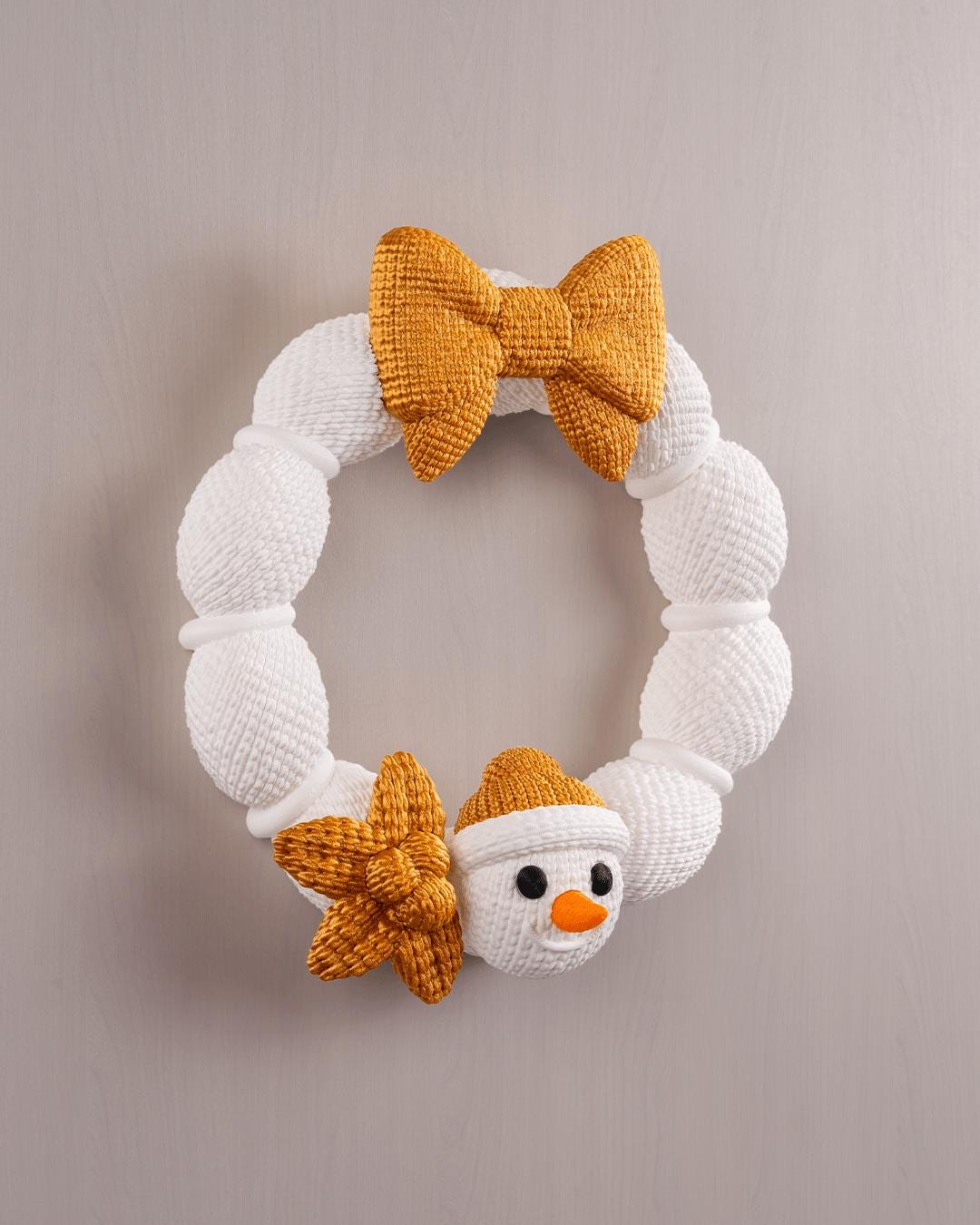 Snowman Wreath - Vibrant 3D Printed Christmas Wreath Collection