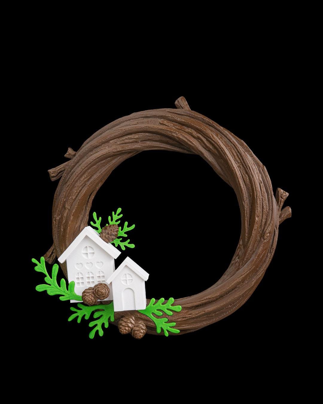 Naturally Merry - Vibrant 3D Printed Christmas Wreath Collection