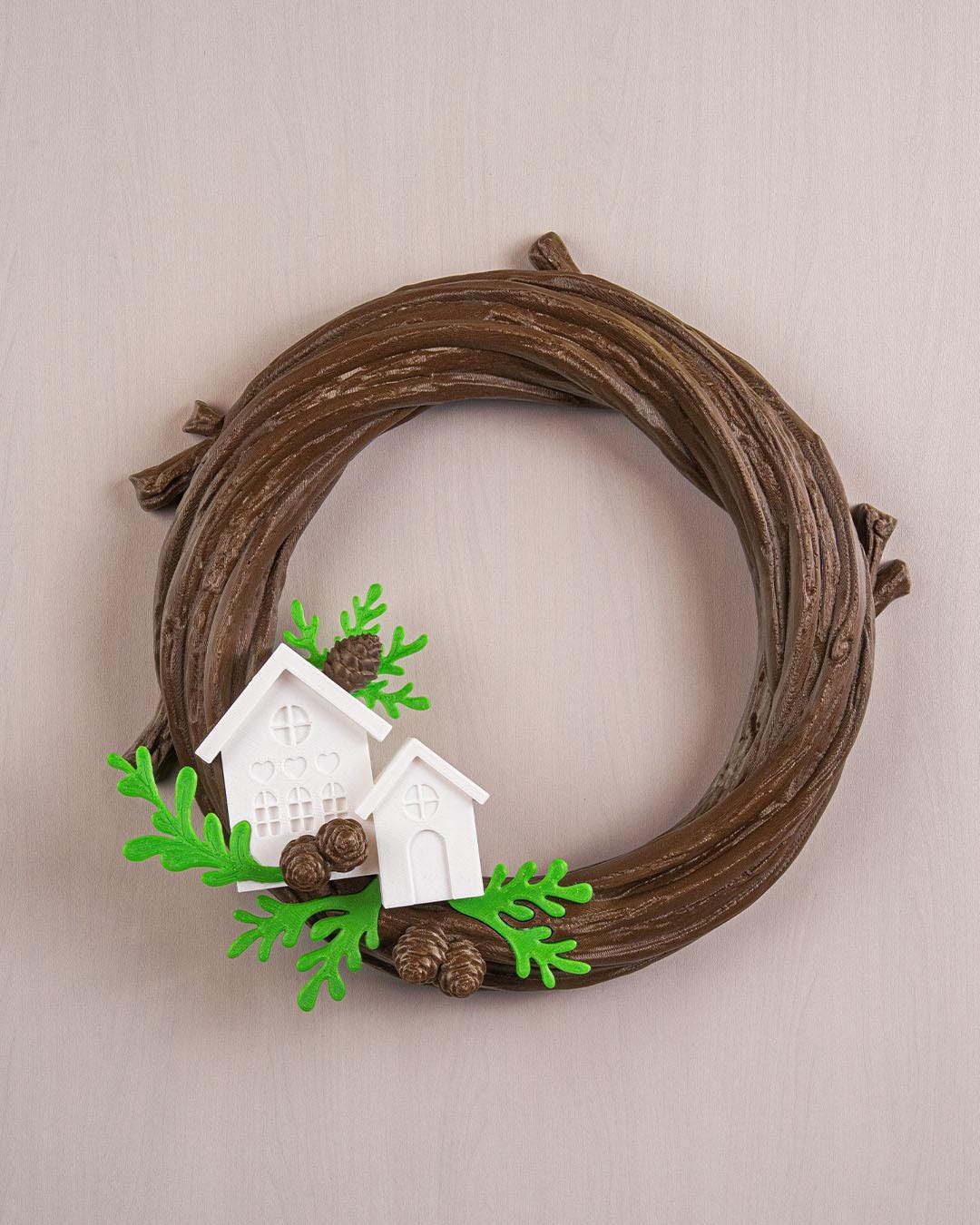 Naturally Merry - Vibrant 3D Printed Christmas Wreath Collection