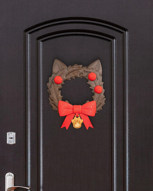 Santa Paws -  Vibrant 3D Printed Christmas Wreath Collection