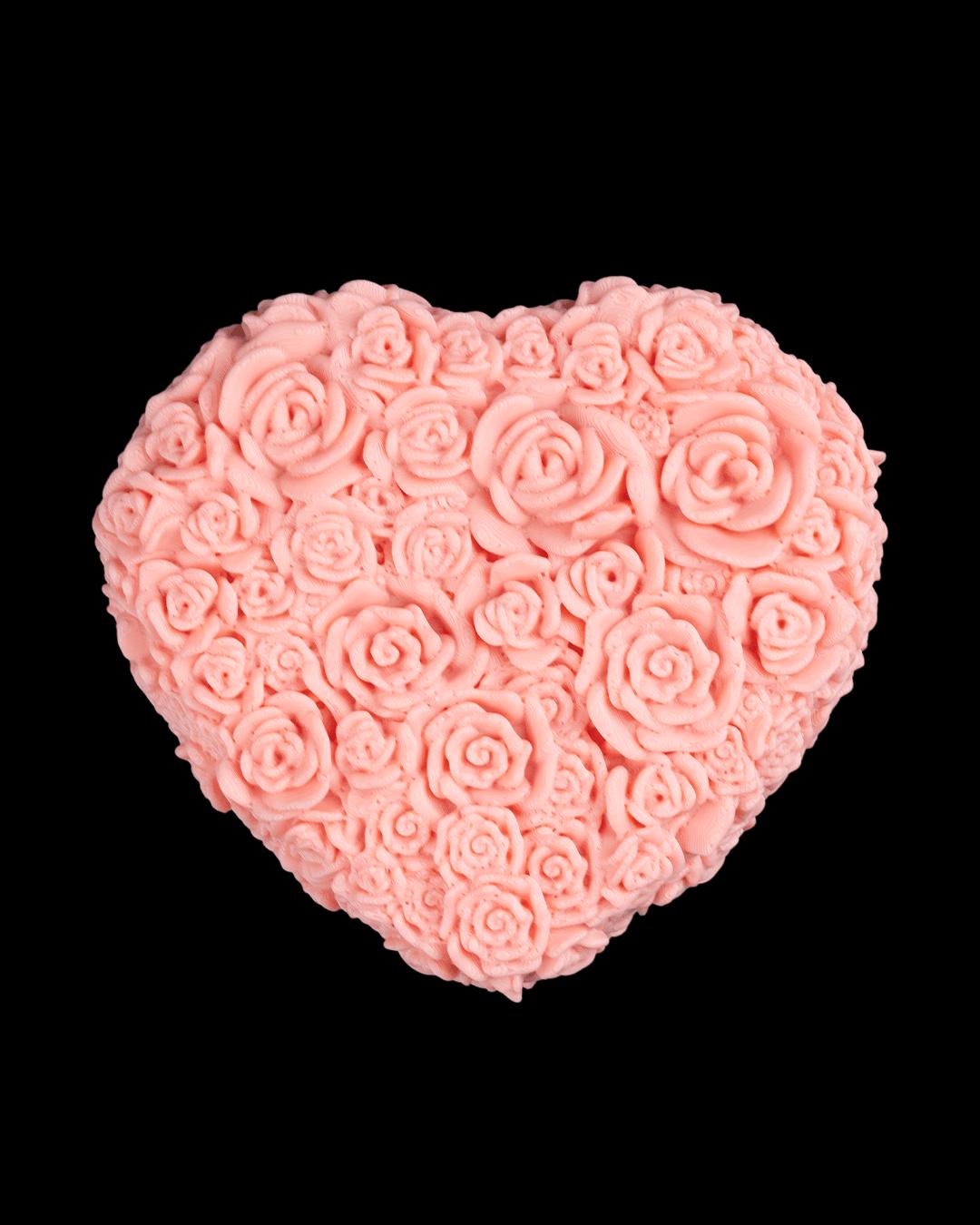 Rose Heart Shaped Candy holder or Jewelry box