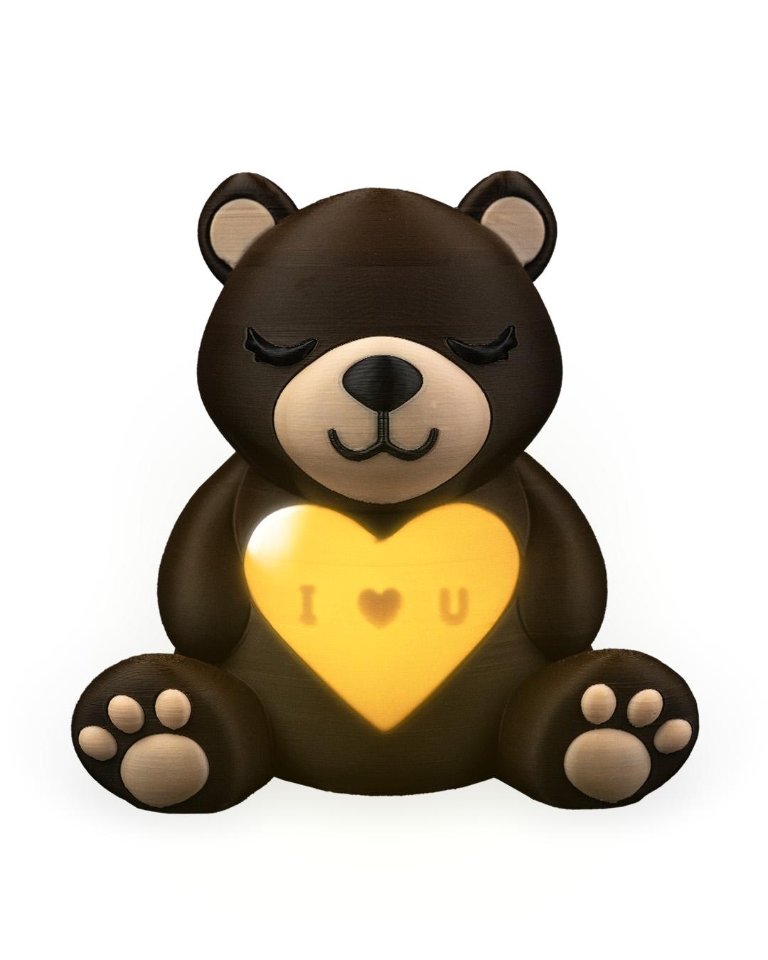 Light-Hearted Bear Light Decor | LED Candle Glow