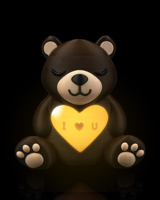 Light-Hearted Bear Light Decor | LED Candle Glow
