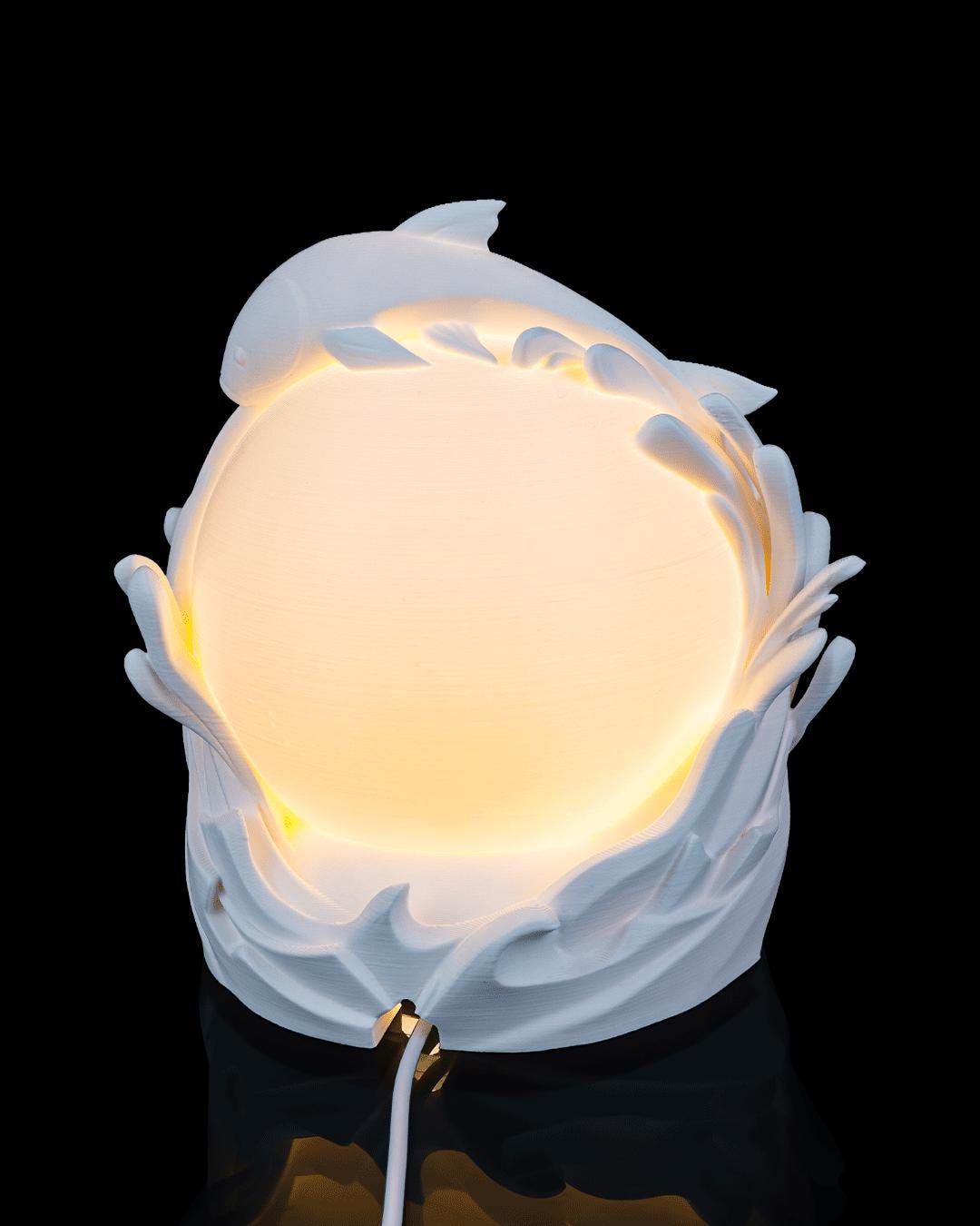 Twin Fish Sphere - Table Lamp