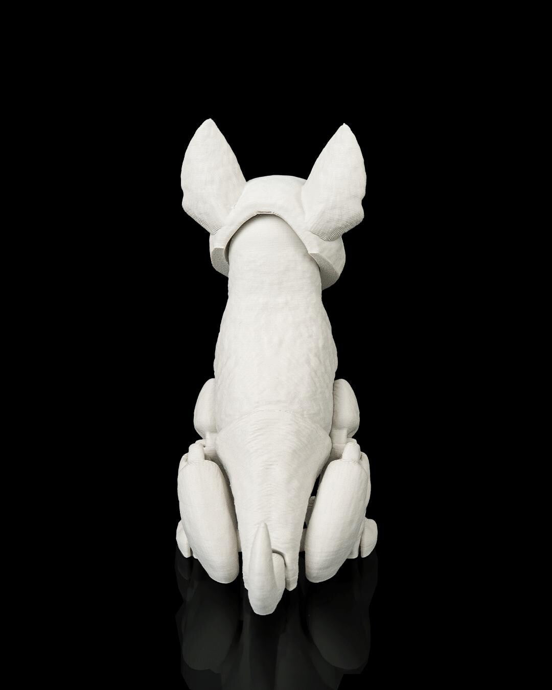 Articulated Bull Terrier Figurine, Flexible 3D Printed Fidget Dog Toy, Custom Color Desk Decor, Gift for Dog Mom & Bull Terrier Lover