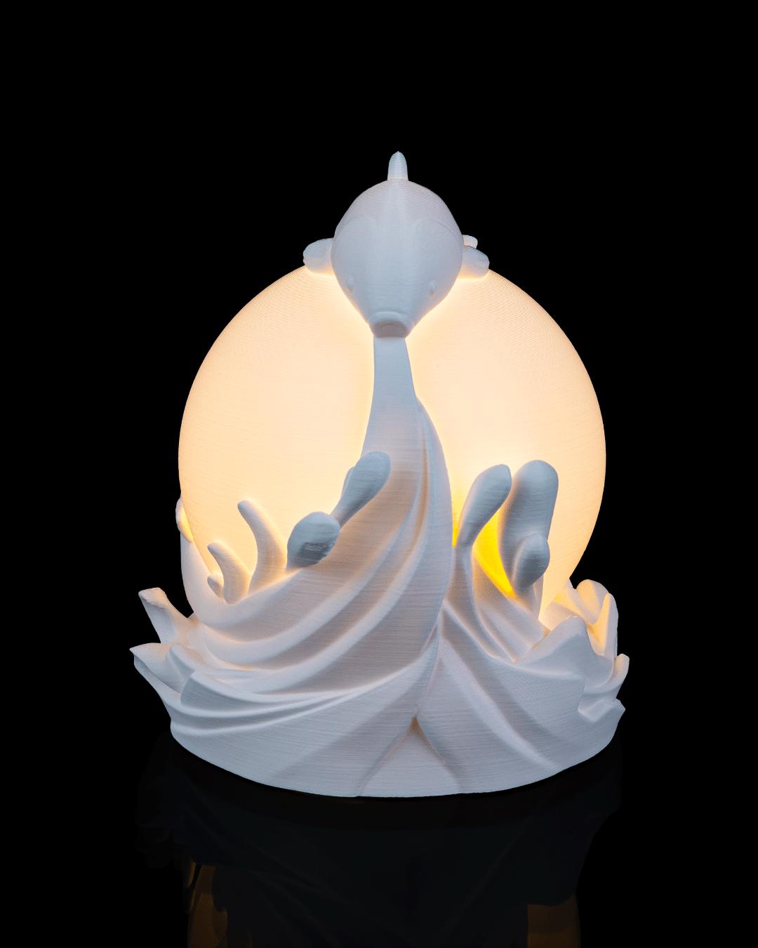Twin Fish Sphere - Table Lamp