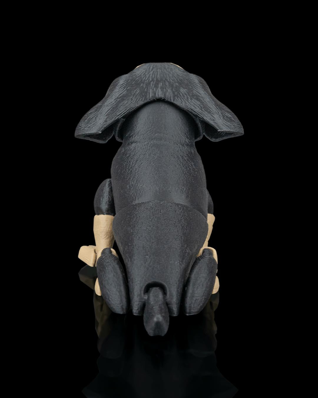 Articulated Dachshund Figurine, Flexible 3D Printed Fidget Dog Toy, Custom Color Dachshund Desk Decor, Gift for Dog Mom & Dachshund Lover