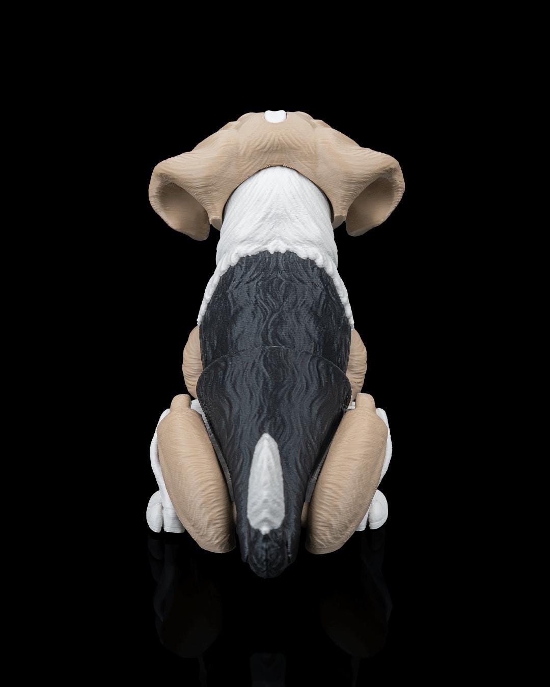 Articulated Beagle Figurine, Flexible 3D Printed Fidget Dog Toy, Custom Color Beagle Desk Decor, Gift for Dog Mom & Beagle Lover