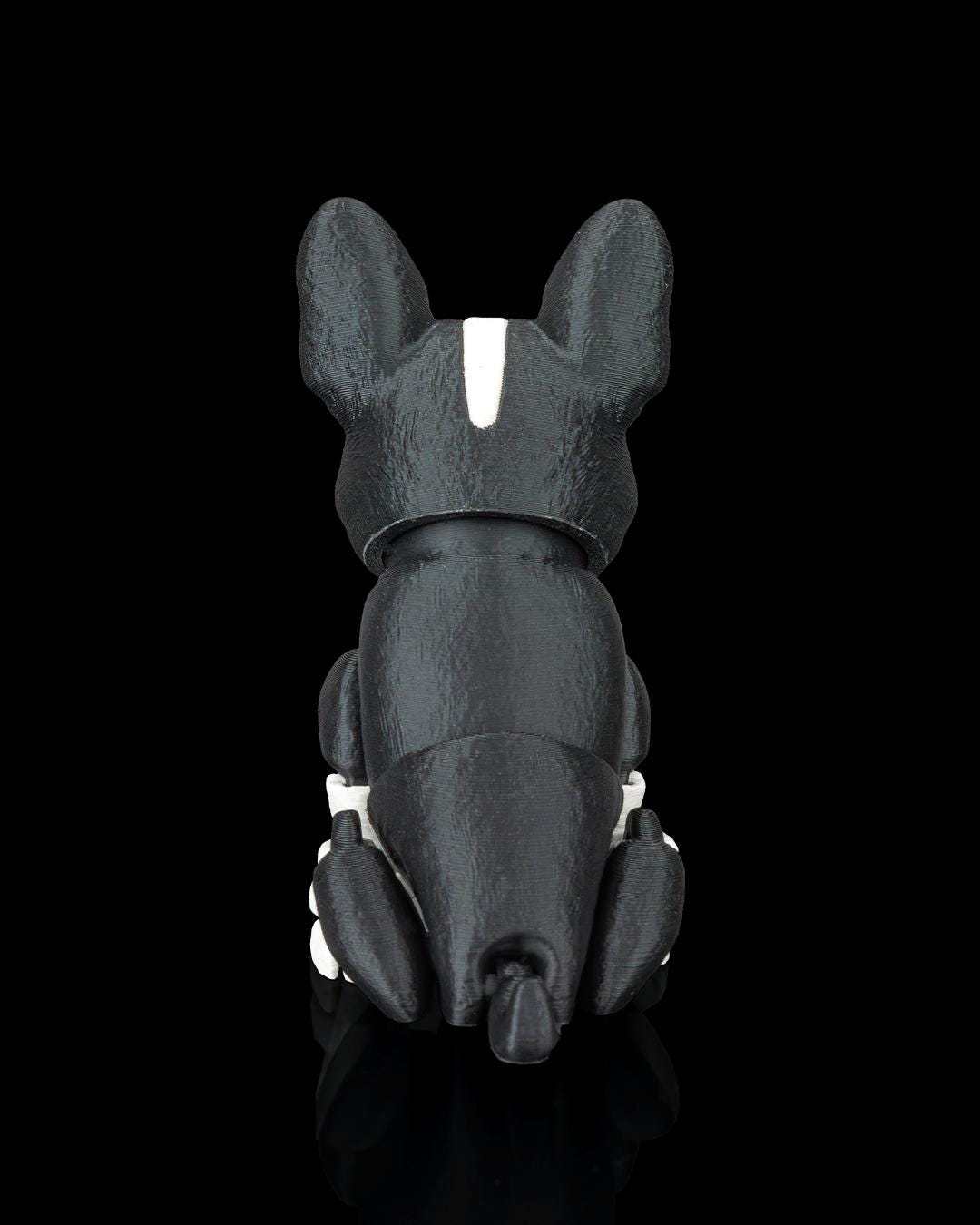 Articulated French Bulldog Figurine, Flexible 3D Printed Fidget Dog Toy, Custom Color Desk Decor, Gift for Dog Mom & Frenchie Lover