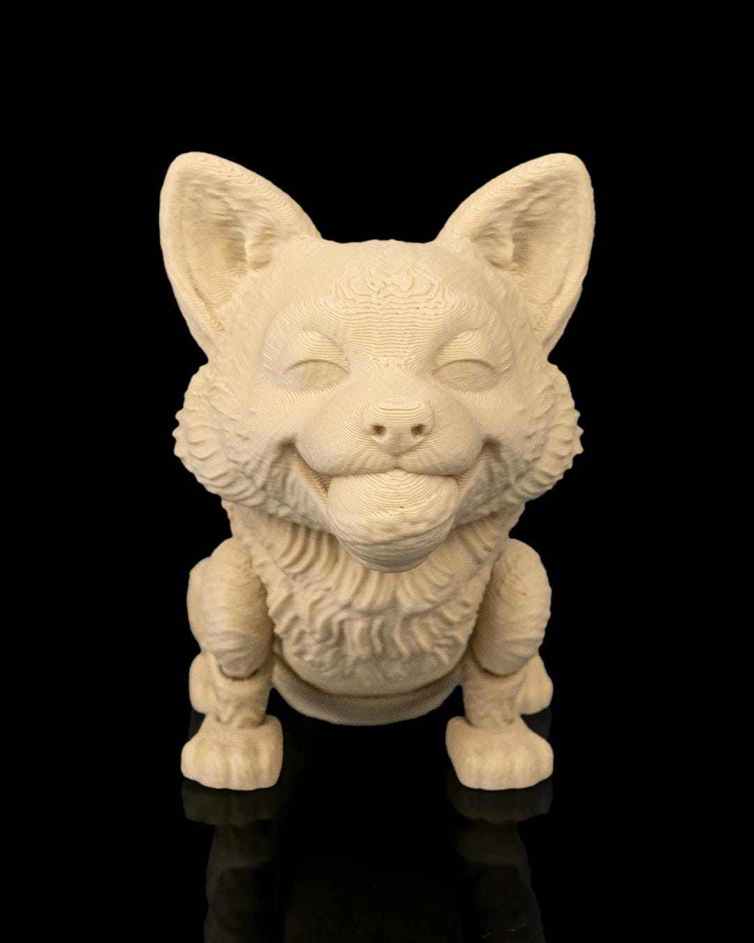 Articulated Corgi Figurine, Flexible 3D Printed Fidget Dog Toy, Custom Color Corgi Desk Decor, Gift for Dog Mom & Corgi Lover