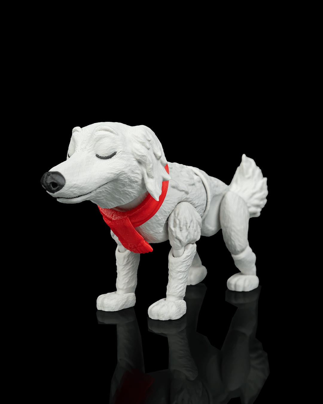 Articulated Borzoi Figurine, Flexible 3D Printed Fidget Dog Toy, Custom Color Borzoi Desk Decor, Gift for Dog Mom & Borzoi Lover