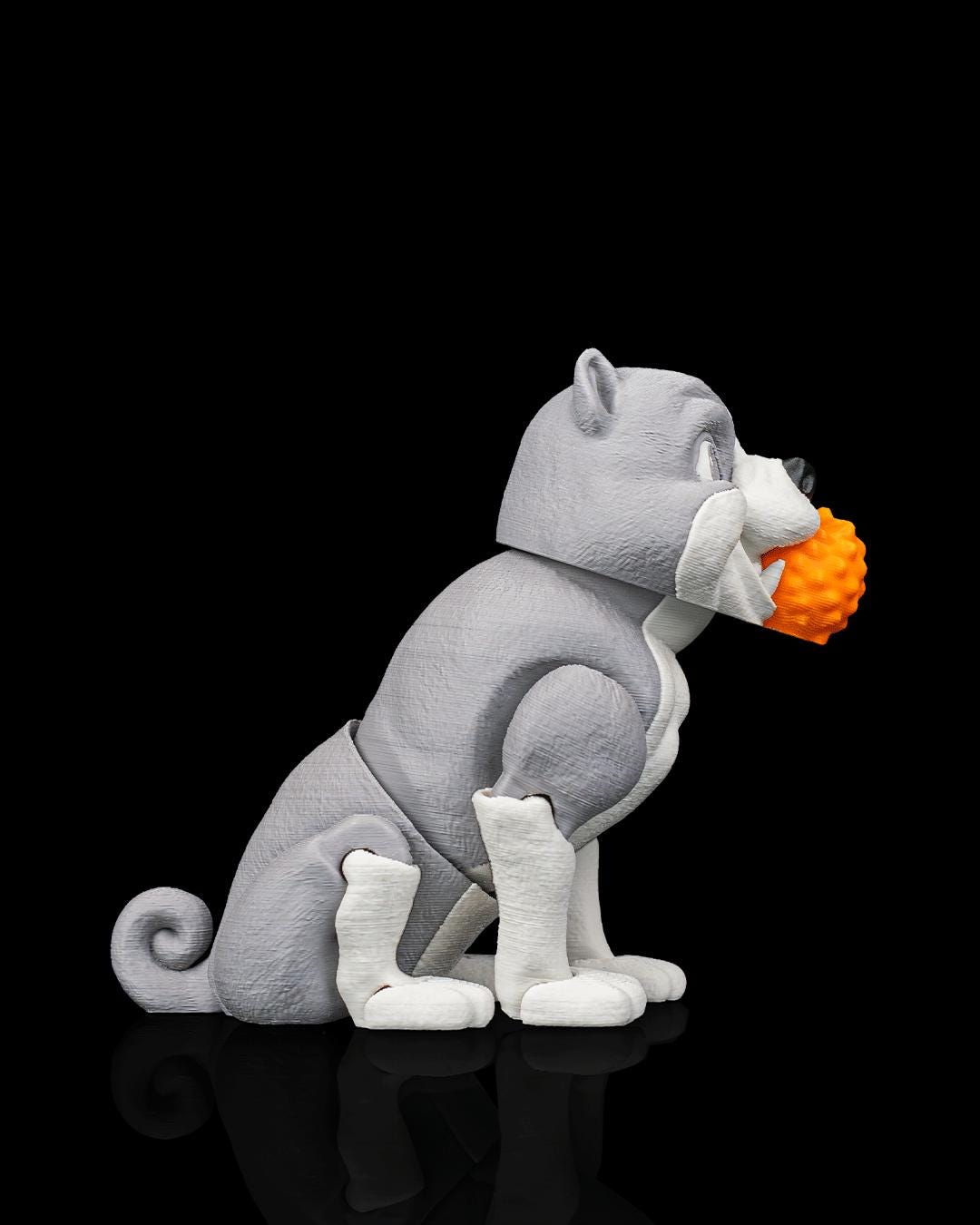 Articulated American Bully Figurine, Flexible 3D Printed Fidget Dog Toy, Custom Color Desk Decor, Gift for Dog Mom & Bully Lover