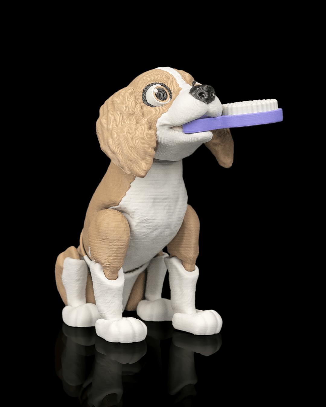 Articulated Cocker Spaniel Figurine, Flexible 3D Printed Fidget Dog Toy, Custom Color Desk Decor, Gift for Dog Mom & Spaniel Lover
