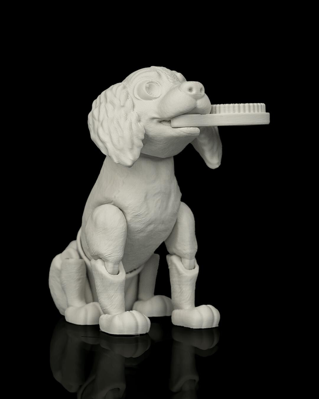 Articulated Cocker Spaniel Figurine, Flexible 3D Printed Fidget Dog Toy, Custom Color Desk Decor, Gift for Dog Mom & Spaniel Lover