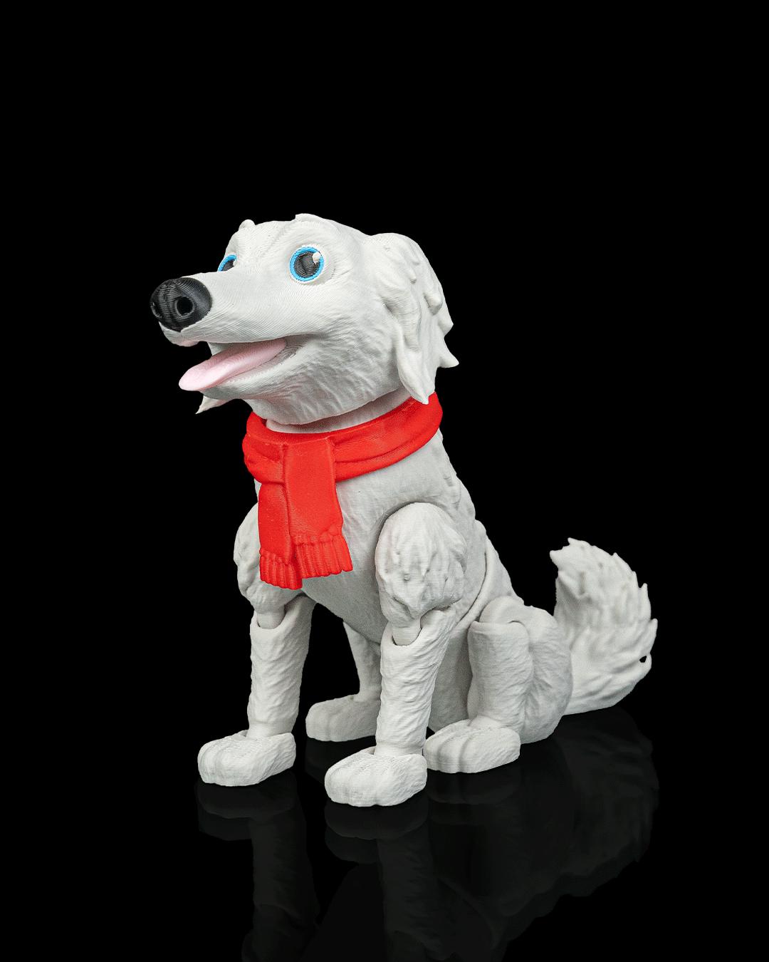 Articulated Borzoi Figurine, Flexible 3D Printed Fidget Dog Toy, Custom Color Borzoi Desk Decor, Gift for Dog Mom & Borzoi Lover