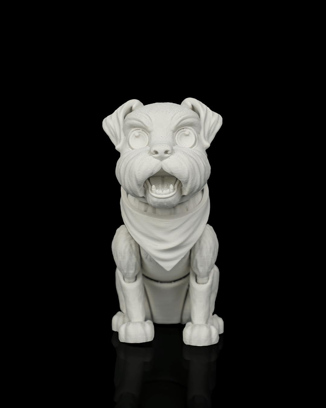 Articulated Schnauzer Figurine, Flexible 3D Printed Fidget Dog Toy, Custom Color Schnauzer Desk Decor, Gift for Dog Mom & Schnauzer Lover