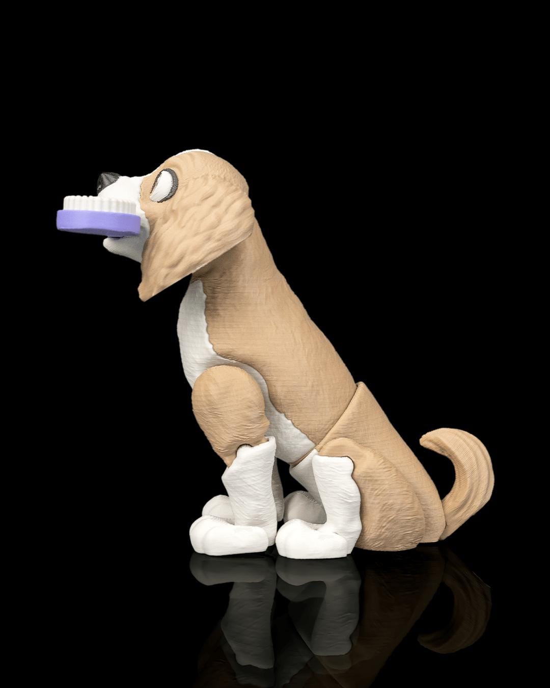 Articulated Cocker Spaniel Figurine, Flexible 3D Printed Fidget Dog Toy, Custom Color Desk Decor, Gift for Dog Mom & Spaniel Lover